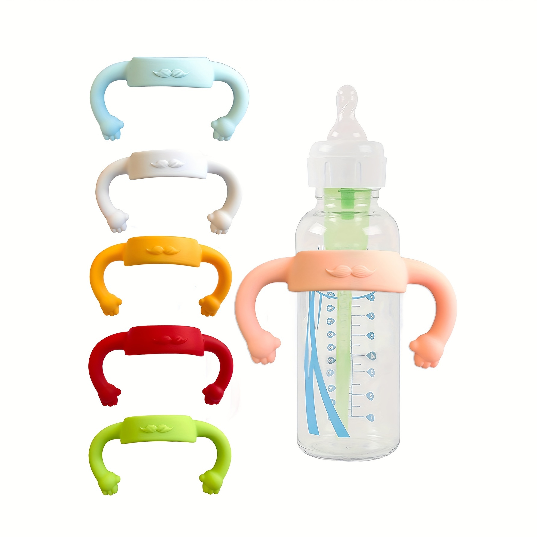 Baby Food Bottle - Funda Universal de silicona con asa