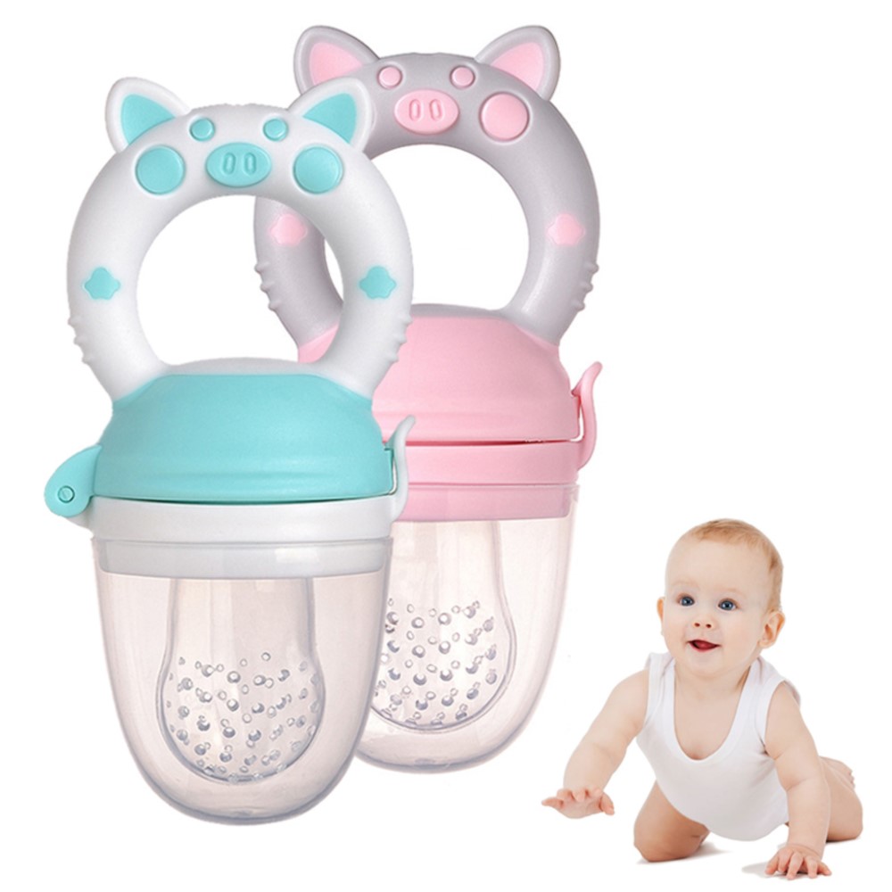 Baby Food Guide - Mordedor de silicona para alimentos frescos,