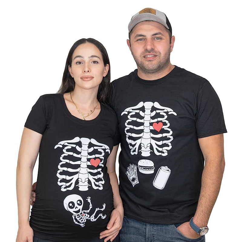 Baby Food Intake - Camisetas de esqueleto de Halloween de
