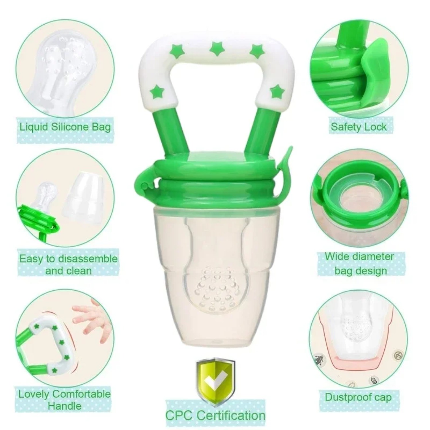 Alimentador/sucette de comida  - Baby Food Guide reseña y precio