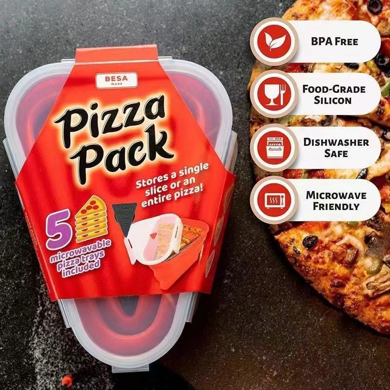 Caja de Pizza plegable de sili - Baby Food Intake reseña y precio