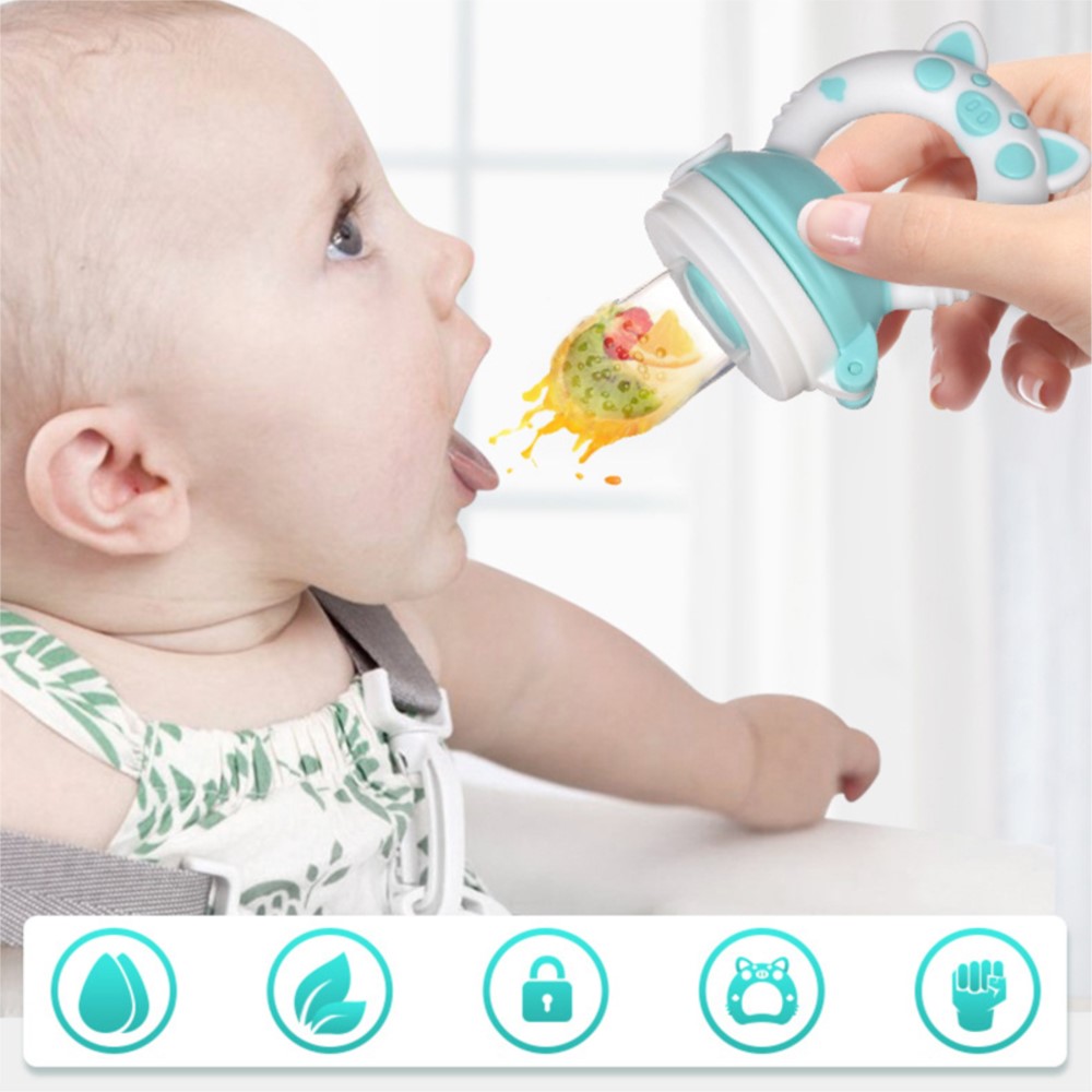 Mordedor de silicona para alim - Baby Food Guide reseña y precio