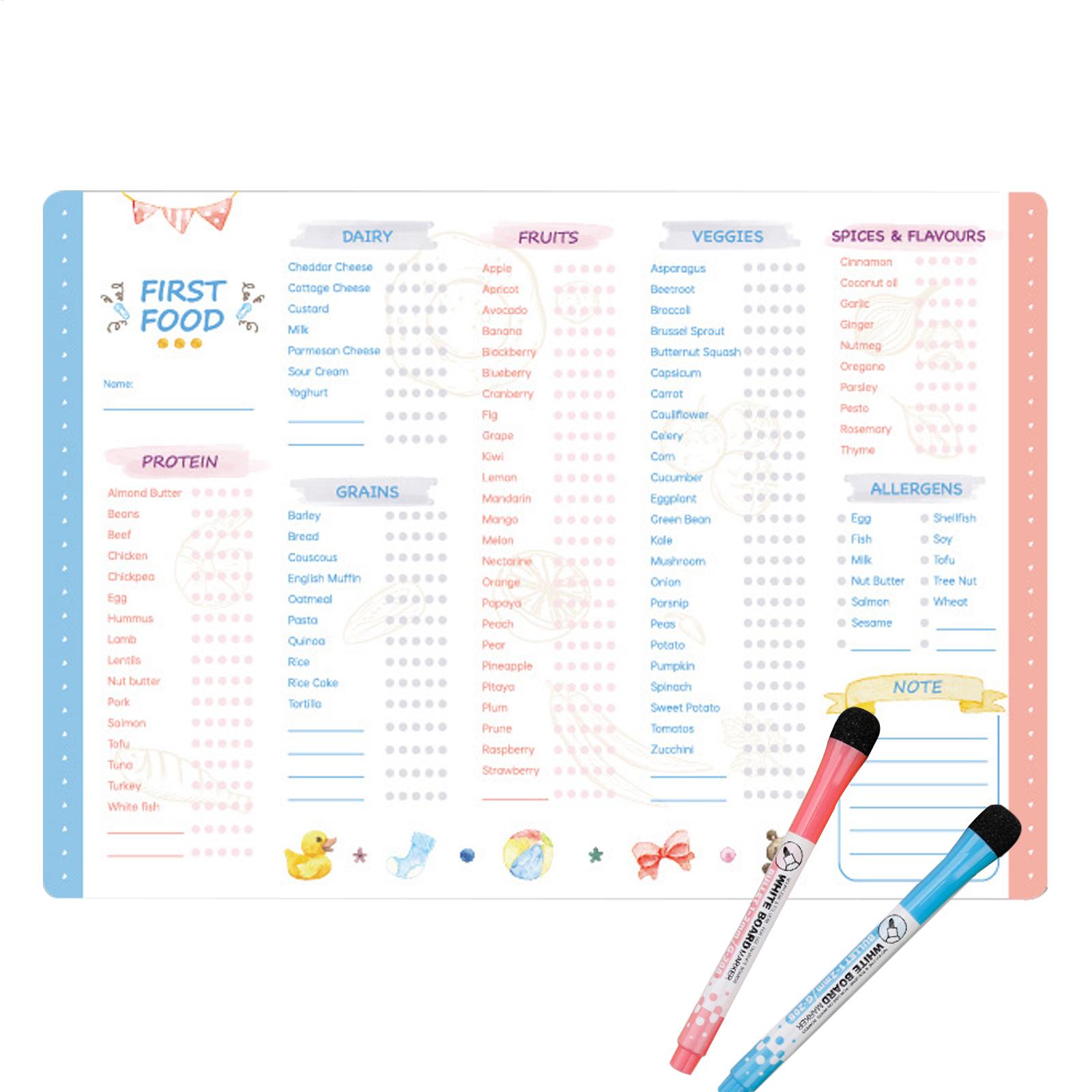 Tabla de Alimentos para Bebés  - Baby Food Tracker reseña y precio