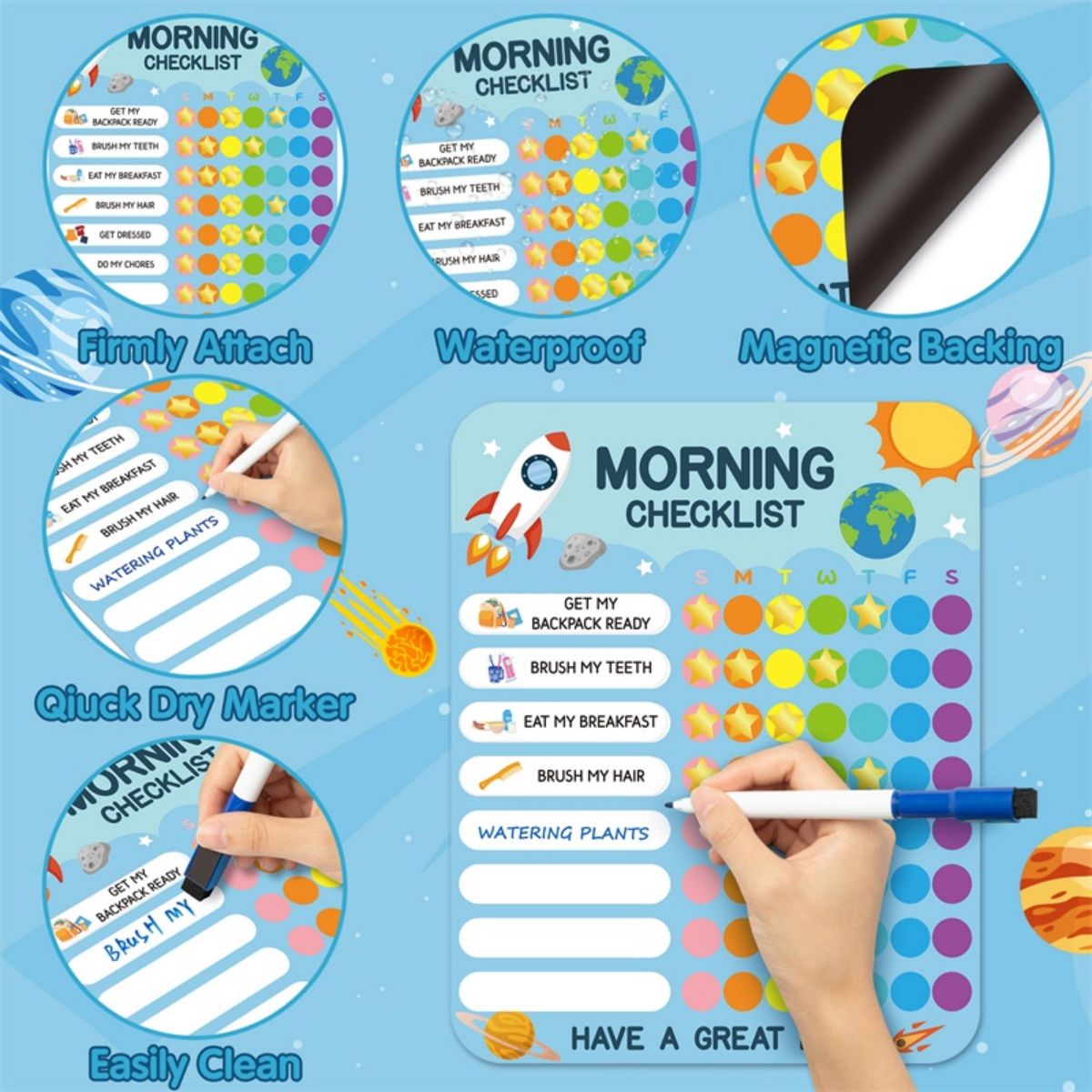 Pegatina magnética para niños  - Baby Food Tracker reseña y precio